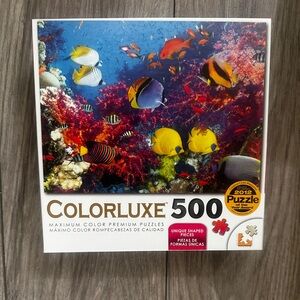 Colorluxe 500 Piece Puzzle with Tropical Fish